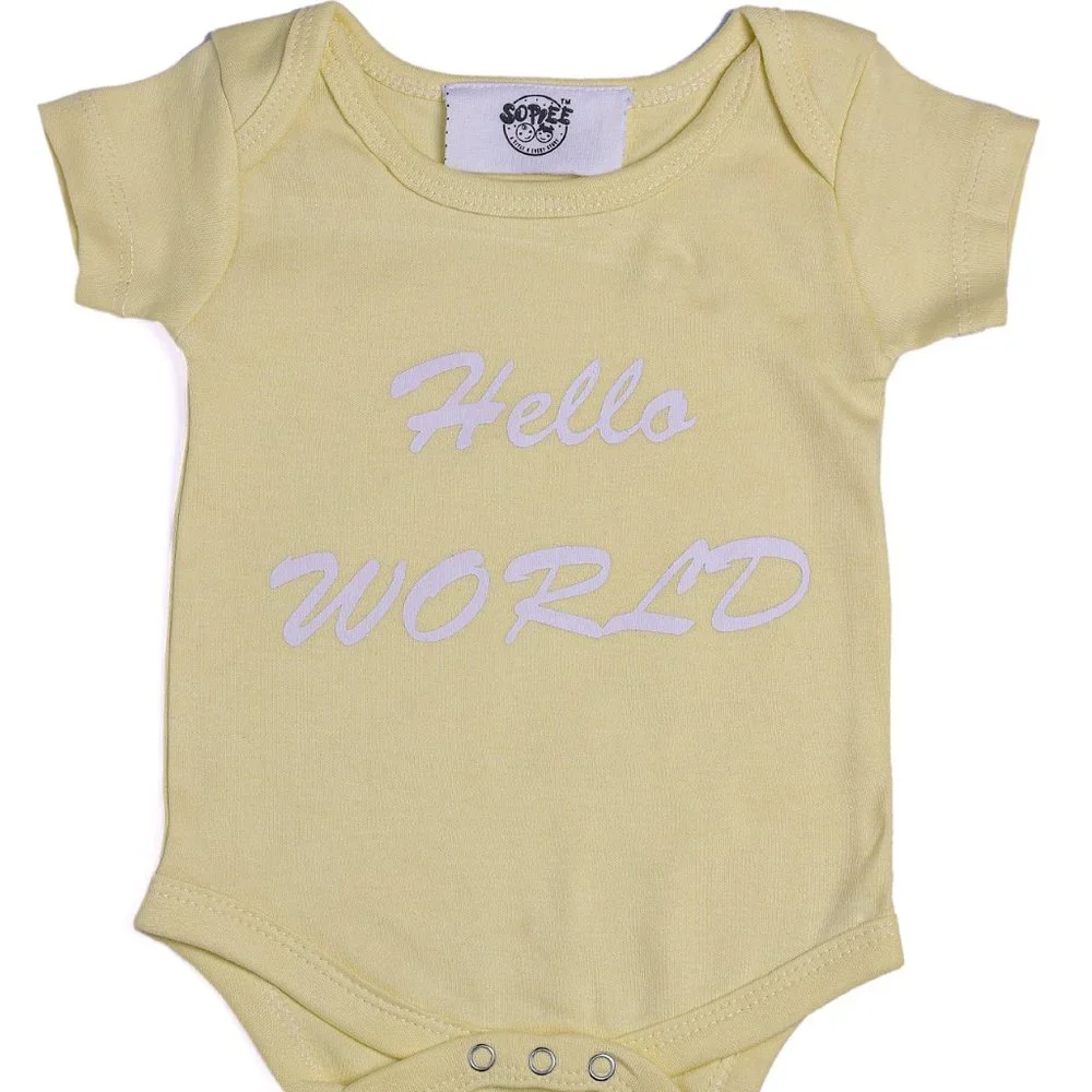 New Born Baby Organic Cotton Rompers Onesies Bodysuits (Pack of 3)(0-6m ) (6-9m) - Picture 4 of 7